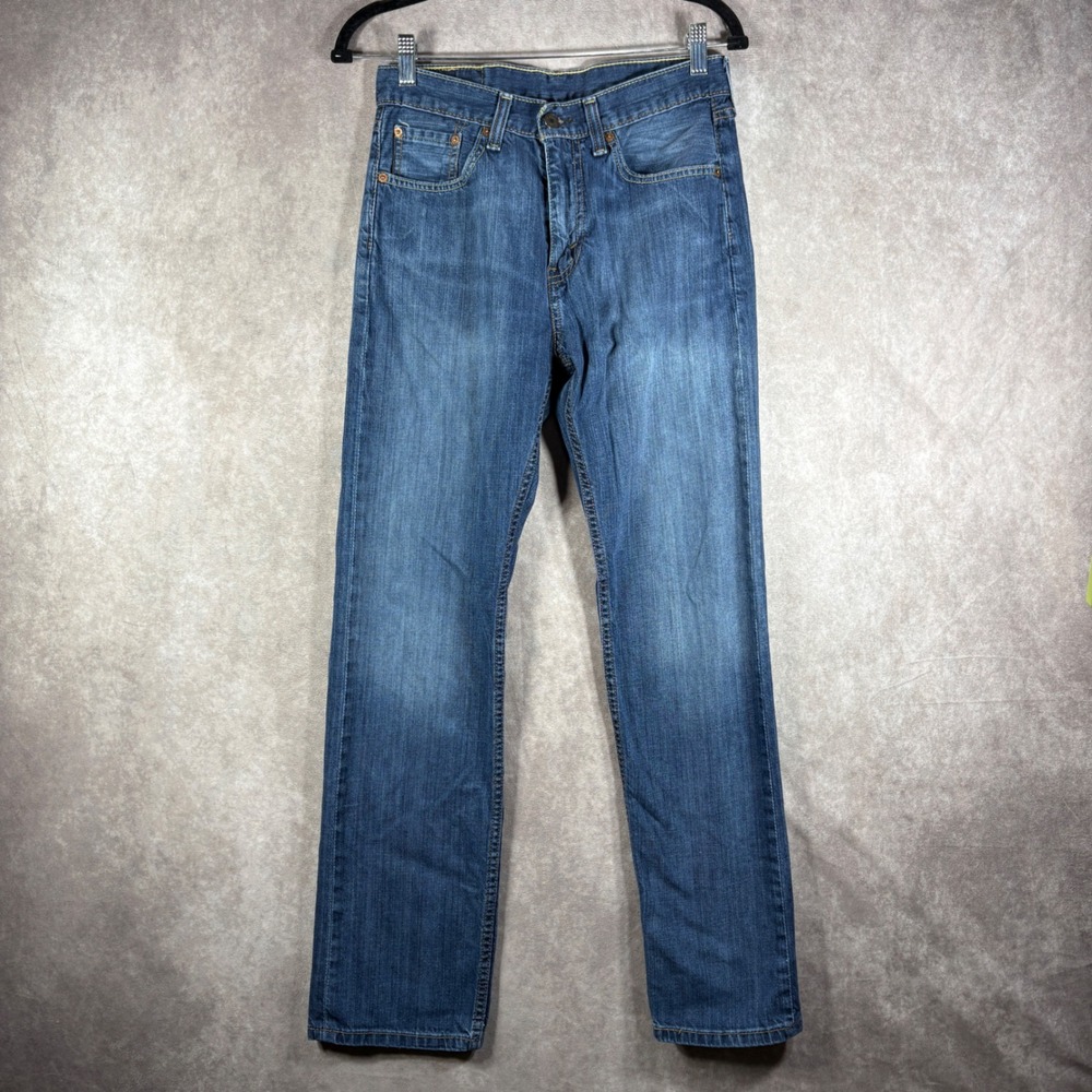 Levi's Jeans Men 30x32 Blue 505 Regular Fit Straight Leg Denim Casual Everyday